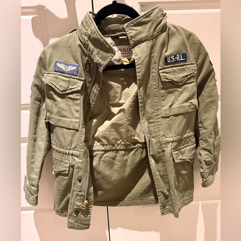Polo by Ralph Lauren Kids Green Military Jacket